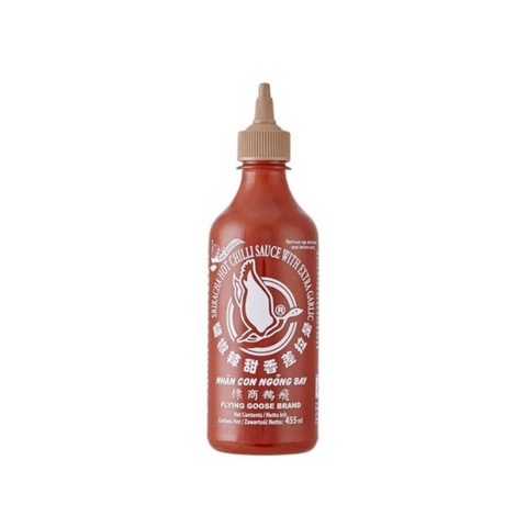 Flying Goose Sriracha Chilisauce mit Knoblauch 455 ml