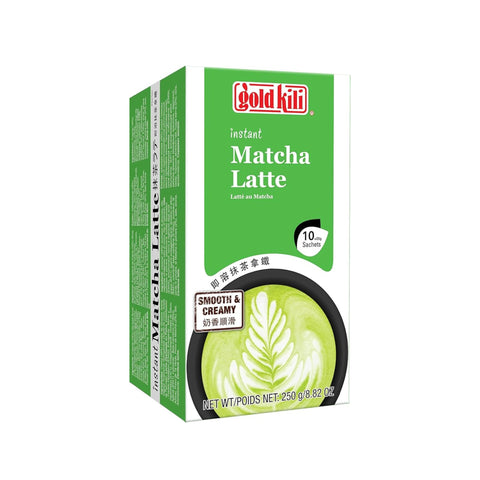 Gold Kili Instant Matcha Latte 10 x 25 g - Utoppa - Lebensmittel aus aller Welt