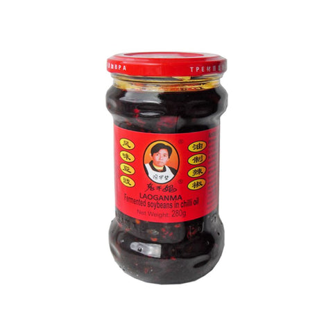 Lao Gan Ma Fermentierte Sojabohnen in Chiliöl 280 g