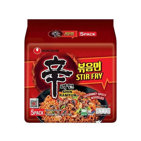 Nongshim Instantnudeln Gebraten Shin Ramyun 5 x 131 g