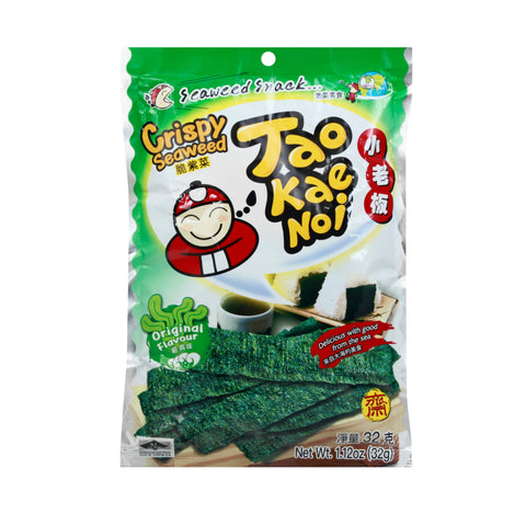 Tao Kae Noi Seetang Snack Crispy Original 32 g verpackt in Tütte