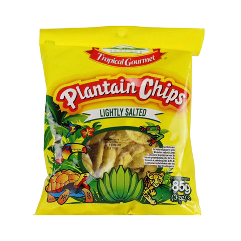 Tropical Gourmet Bananenchips Gesalzen (Plantain) 85 g verpackt in Tütte