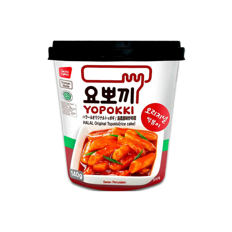 Yopokki Instant Topokki Sweet & Spicy Süß und Scharf 140 g verpackt